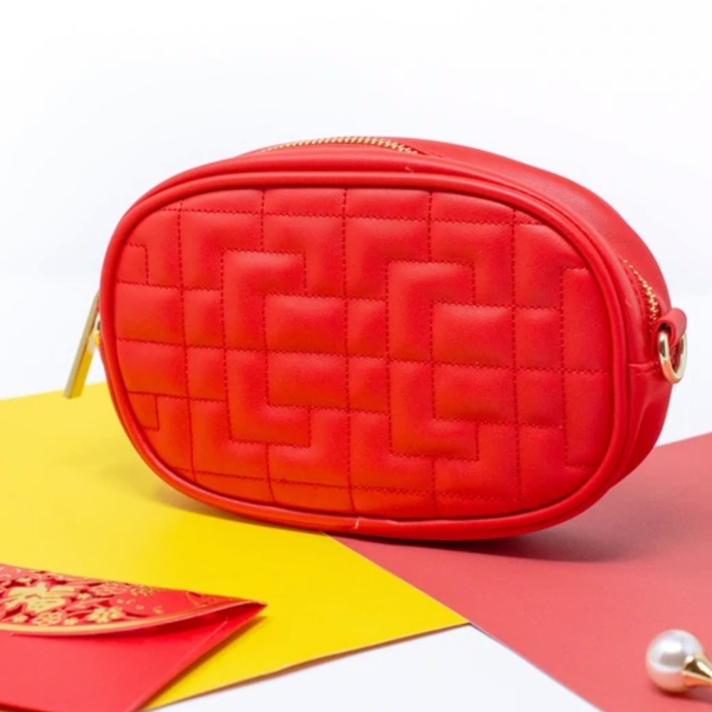 NIB Wonton In A Million Lucky Red Steam Team Fanny Pack Purse